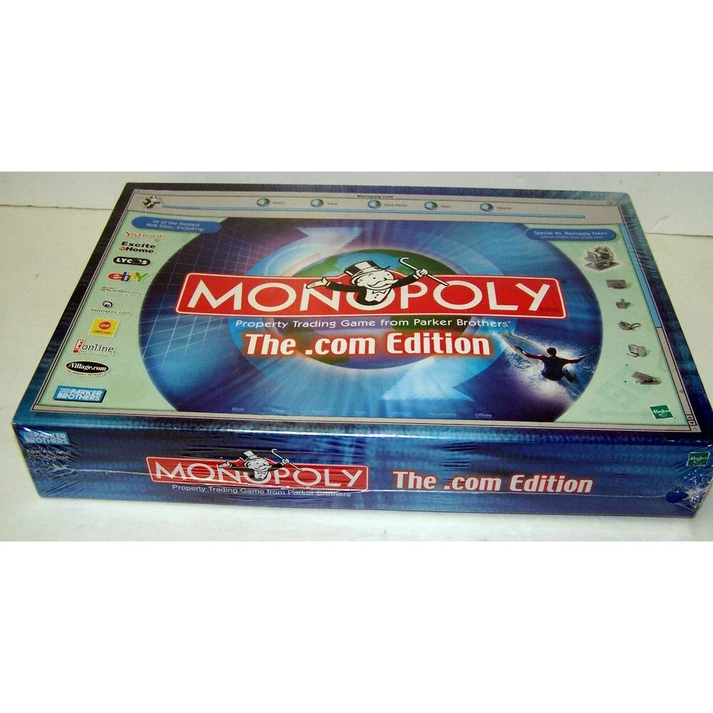 Monopoly Dot Com Board Game RESEALED The .com Edition Collectors
